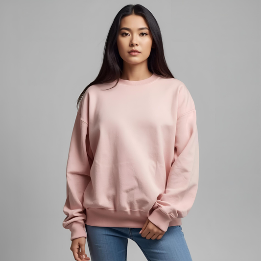 AVRIL | Pastel Pink Oversized Streetwear Sweatshirt